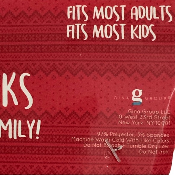 Holiday Family Socks 4 Pack Matching Christmas Set Santa Mrs Clause and 2 Elves - Picture 11 of 15